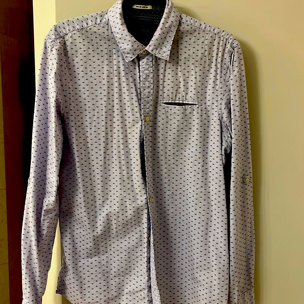Scotch and Soda casual shirt light blue